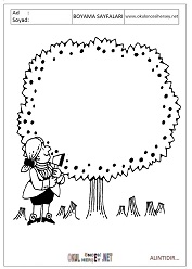 Ağaç boyama sayfaları 